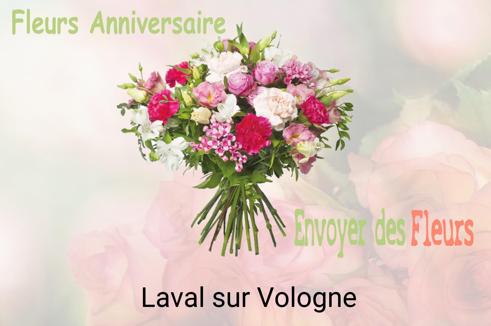 Bouquet de fleurs d’anniversaire livré à Laval-sur-Vologne