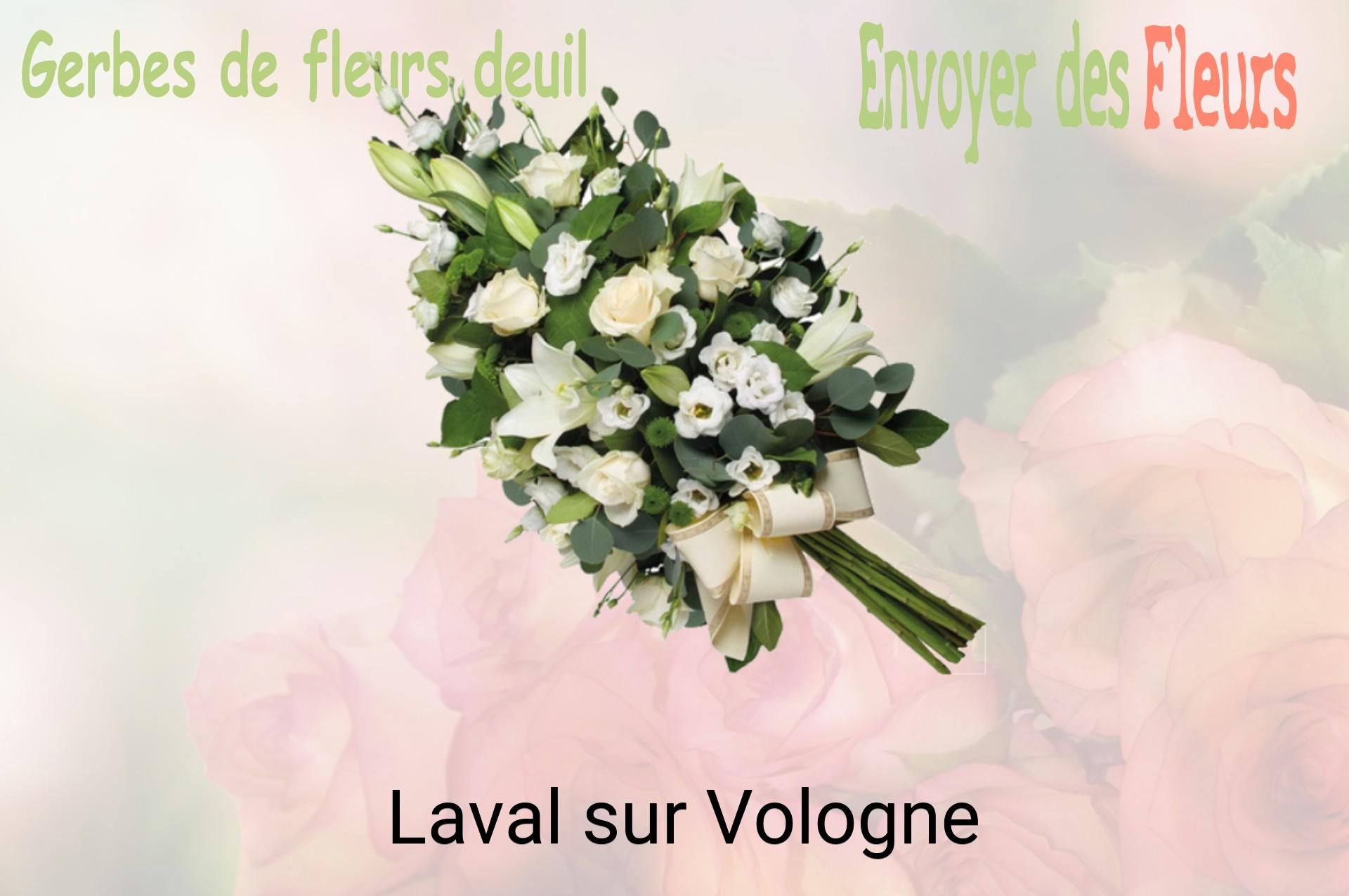 Gerbe de fleurs de deuil livrée à Laval-sur-Vologne